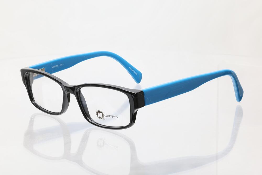 Modern Chill Black/Blue 51-17-140mm Eyeglass FRAMES ONLY - NEW/WITHOUT TAGS